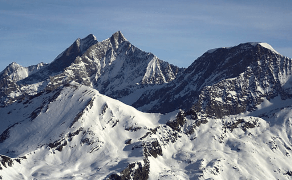 Что произошло с горой в Альпах. Горный массив Мишель, где произошло обрушение горной вершины. Фото.