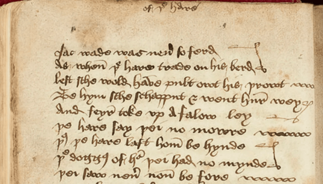 Ученые обнаружили манускрипт с шутками средневекового комика. Фото.