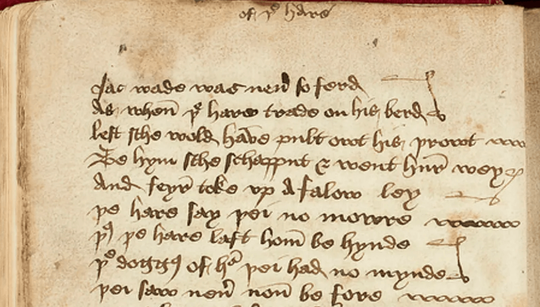 Ученые обнаружили манускрипт с шутками средневекового комика. Ученые обнаружили текст, написанный средневековым комиком. Фото.
