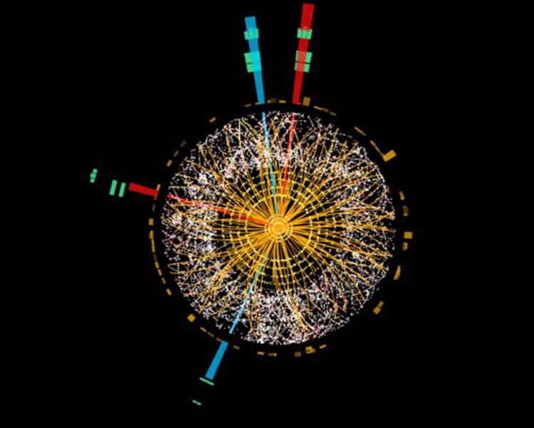 Свойства бозона Хиггса. Бозон Хиггса нельзя просто где-то обнаружить. Но его можно создать сталкивая частицы между собой на околосветовых скоростях. Фото.