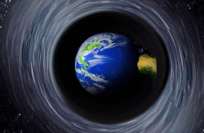 Земля находится внутри черной дыры — какие существуют подтверждения этой версии. Фото.