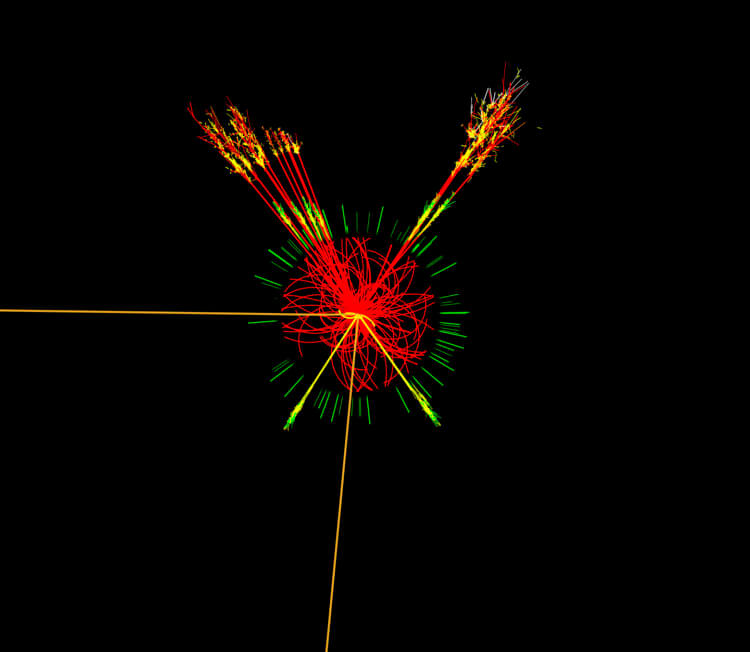 Распад «частицы Бога». Бозон Хиггса стал последней экспериментально открытой частицей Стандартной модели. Фото.