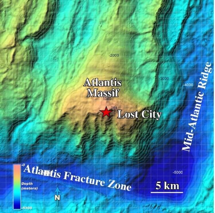 Ученые добыли образцы мантии Земли. Бурение велось в гидротермальном поле под названием «Затерянный город» на дне океана. Фото.