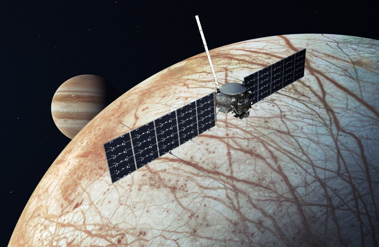 Космическая миссия Europa Clipper. Примерный внешний вид межпланетной станции Europa Clipper. Фото.