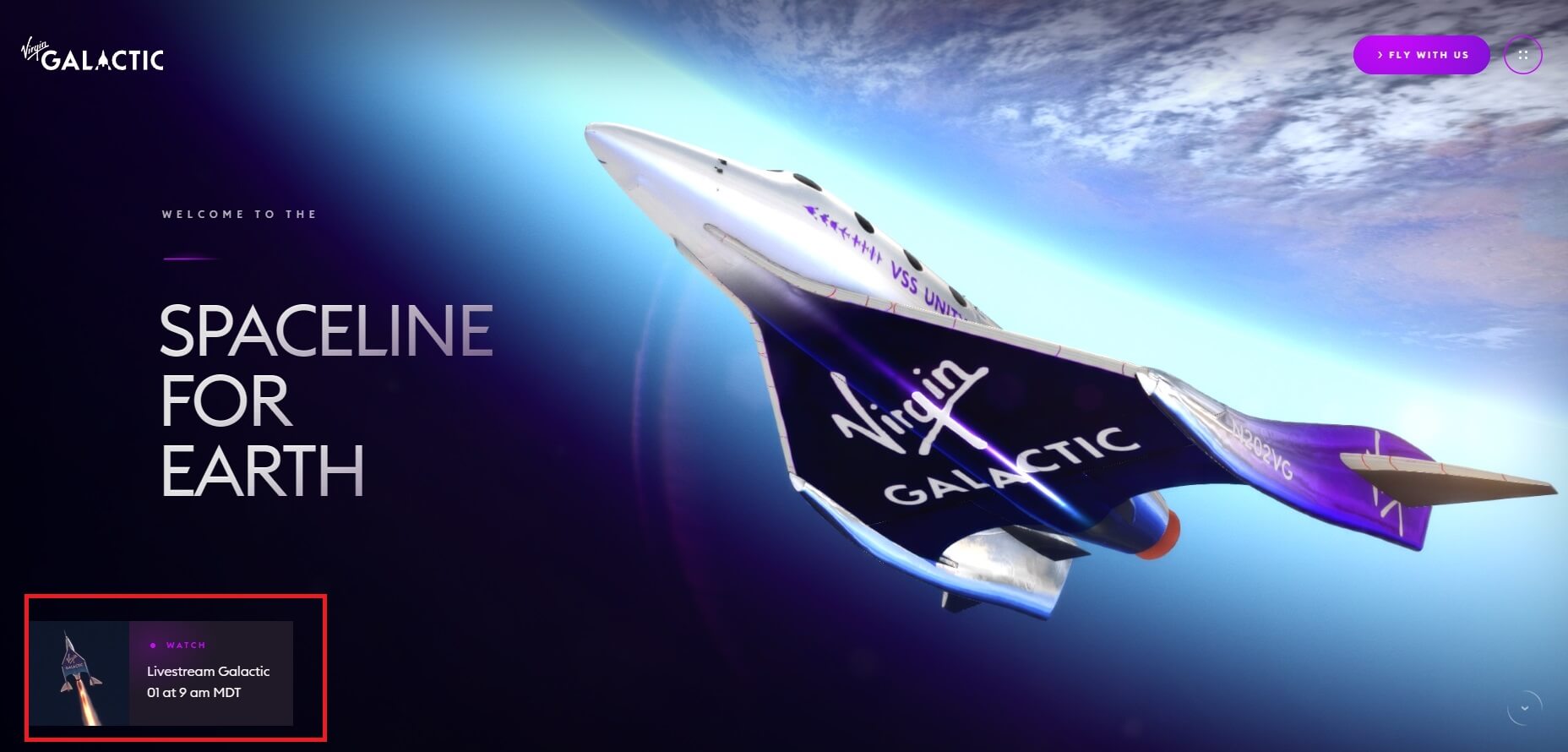 Первый коммерческий запуск Virgin Galactic 29 июня. Чтобы смотреть прямую трансляцию запуска Galactic 01 зайдите на официальный сайт Virgin Galactic и нажмите на кнопку в левом нижнем углу. Фото.