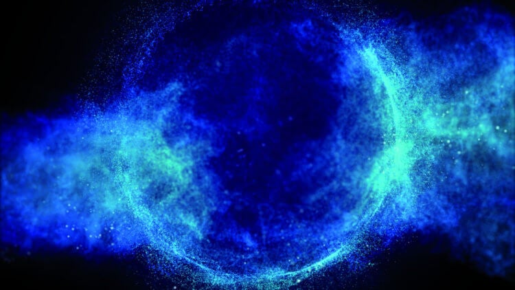 Поле Хиггса. Согласно теории, через поле Хиггса, заполняющее пространство Вселенной, проходят абсолютно все частицы, из которых строятся атомы. Фото.