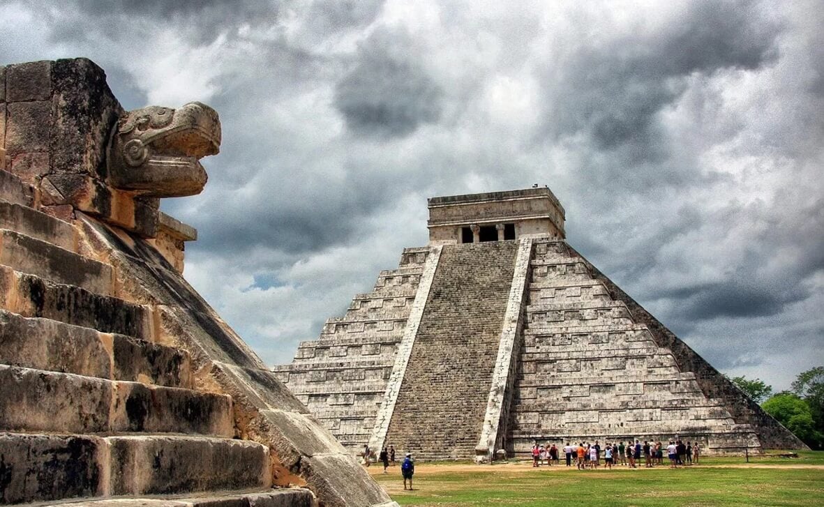 Достижения цивилизации майя. Пирамида народа майя. Фото.