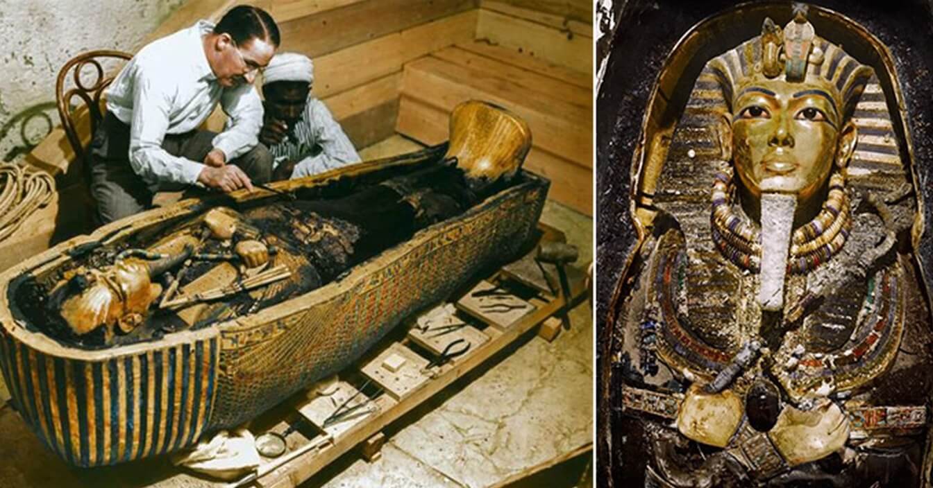 Что было в гробнице Тутанхамона. Изучение мумии фараона Тутанхамона. Фото.