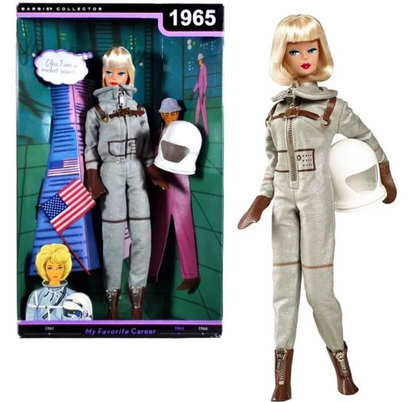 В каком году появилась кукла Барби. Кукла Барби в виде астронавта 1965 года. Фото.