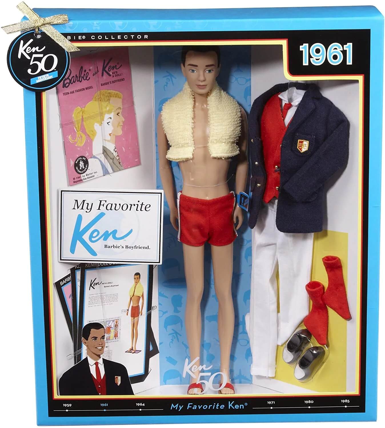 В каком году появилась кукла Кен. Кукла Кен 1961 года. Фото.