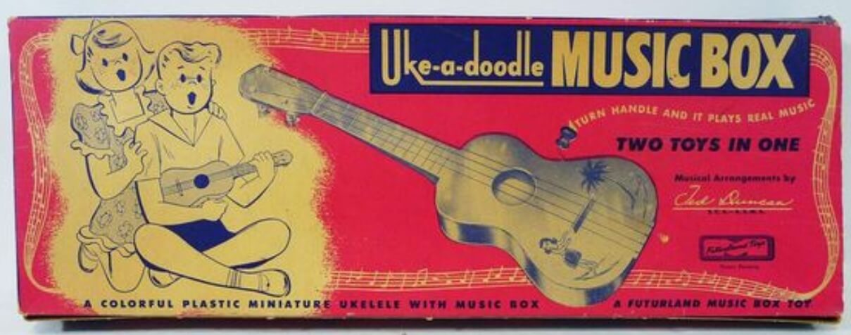 Какая компания производит куклу Барби. Игрушечная гитара «Uke-a-doodle». Фото.