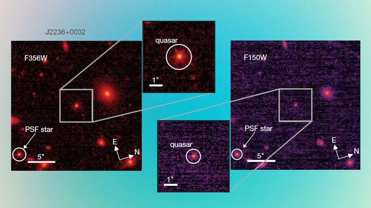 Самые древние галактики во Вселенной. Наблюдения «Уэбба» дают ценный материал для изучения эволюции галактик и квазаров на ранних этапах формирования Вселенной. Фото.