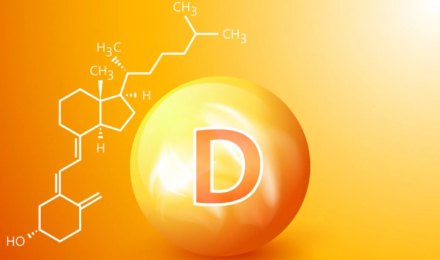 Польза витамина D для здоровья. Витамин D состоит из холекальциферола (D3) и эргокальциферола (D2). Фото.