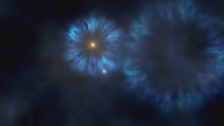 Что именно обнаружил телескоп Джеймса Уэбба? Темные звезды – поколение первых светил во Вселенной. Фото.