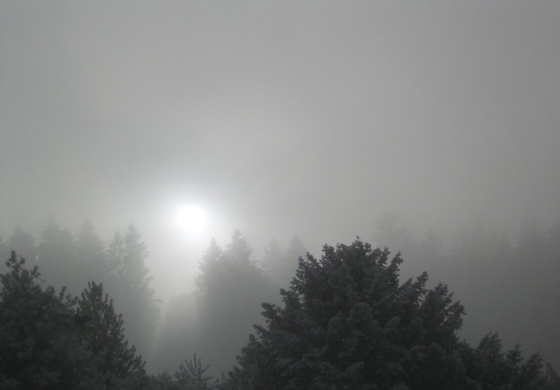 Слоистые облака. Солнечный свет пробивается через слоистое облако. Источник: Википедия. Фото.