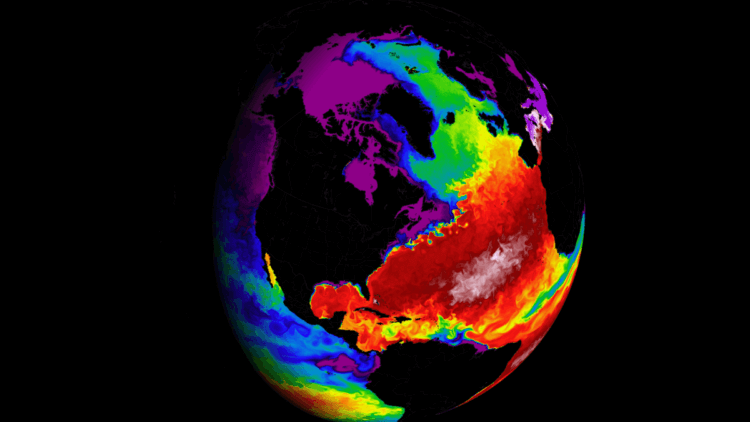 Может ли Гольфстрим остановиться и чем это грозит? Так как исследователи десятилетиями изучают связь между атлантическими течениями и климатом, риск коллапса АМОС действительно существует. Фото.