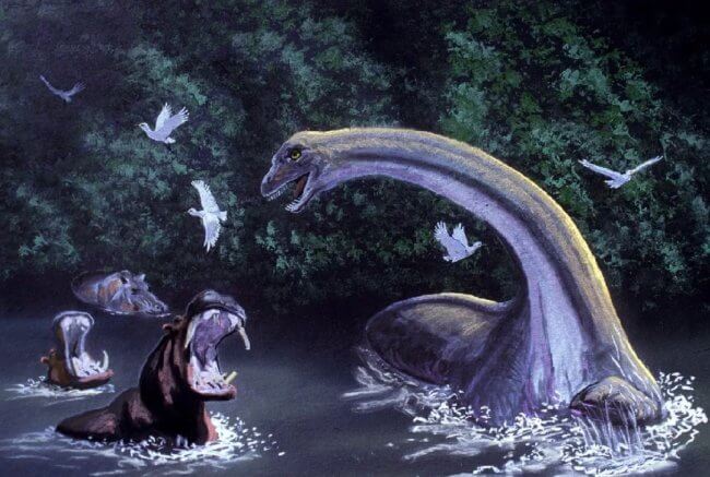 Как появилась легенда о динозавре, который до сих пор живет в Африке. Фото.