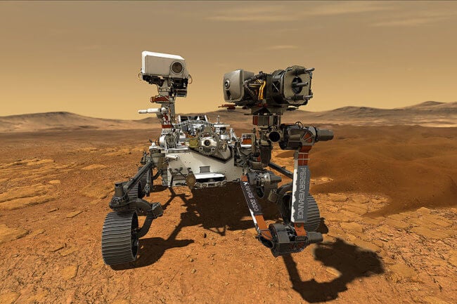 На Марсе достаточно кислорода, чтобы поддерживать жизнь и заправлять топливом ракеты. Фото.