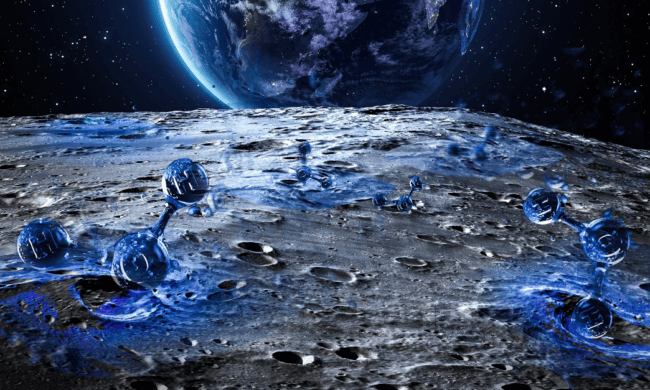 Обнаружен новый источник воды на Луне, которому пока нет объяснений. Фото.