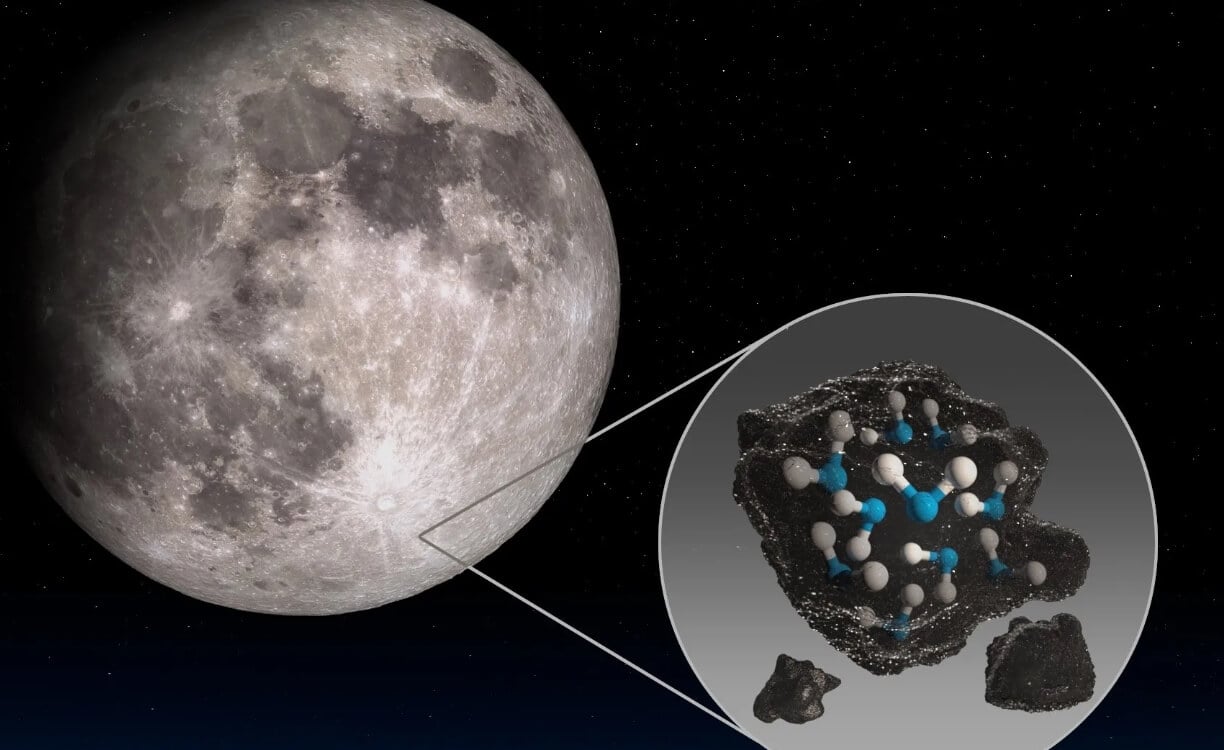 Поиск воды на Луне. Если на Луне не обнаружатся запасы воды, будущие космические миссии окажутся под угрозой. Фото.