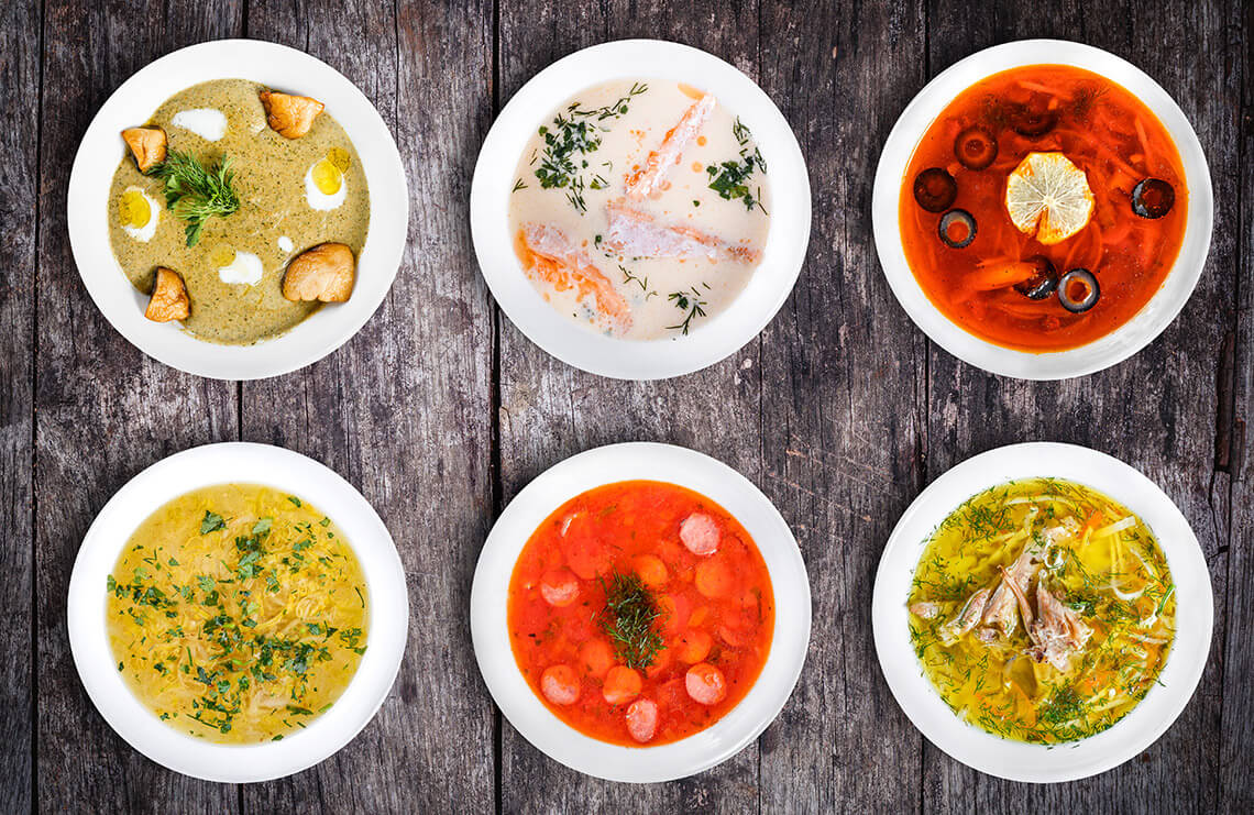Можно ли отказаться от супов и других первых блюд. Во многих странах первые блюда не принято есть. Фото.