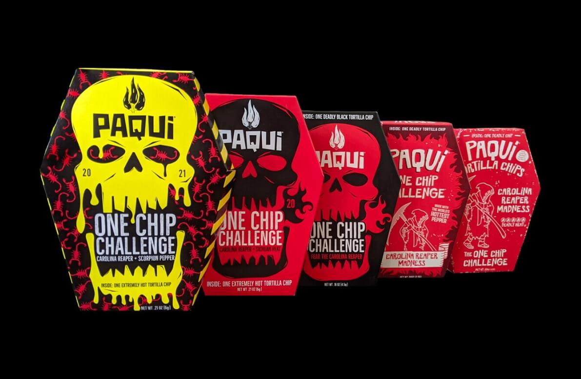 Самые острые чипсы в мире стали причиной смерти. В пачке «Paqui One Chip Challenge» всегда была только одна чипсина. Фото.