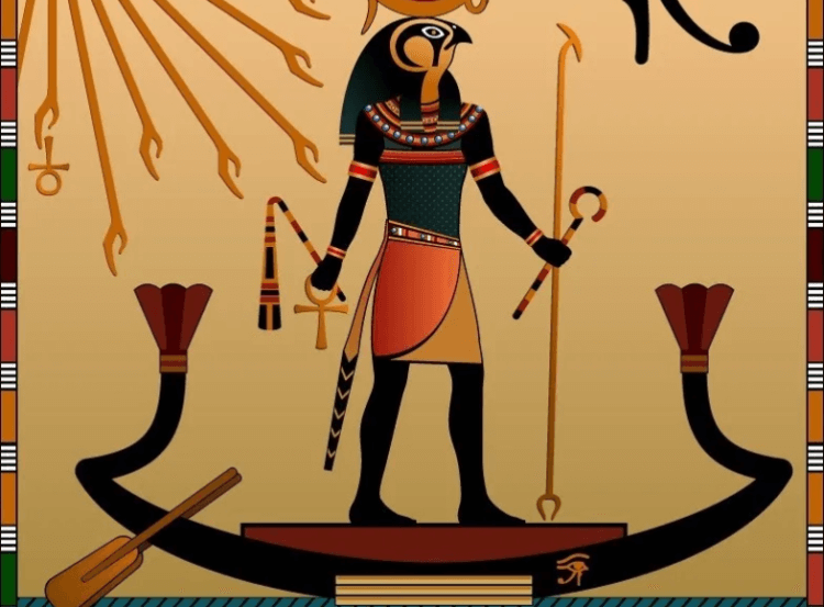 Какие ошибки в тексте допустил древнеегипетский ученик. Египтяне считали, что солнечное божество путешествует на солнечном барке. Фото.