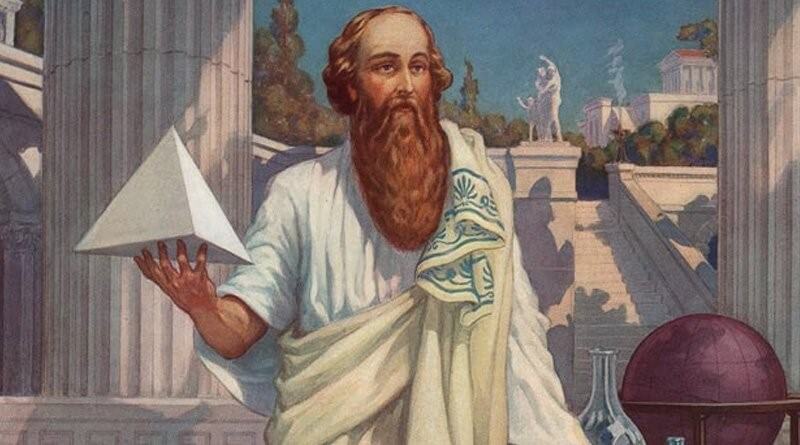 Почему теорема была названа в честь Пифагора. Пифагор не оставил после себя ни одной письменной записи. Фото.