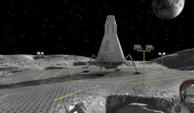 Ученые предлагают построить дороги на Луне при помощи лазеров. Фото.
