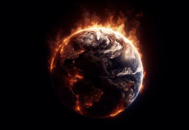 Почему миллиарды лет назад на Земле не существовало огня. Фото.