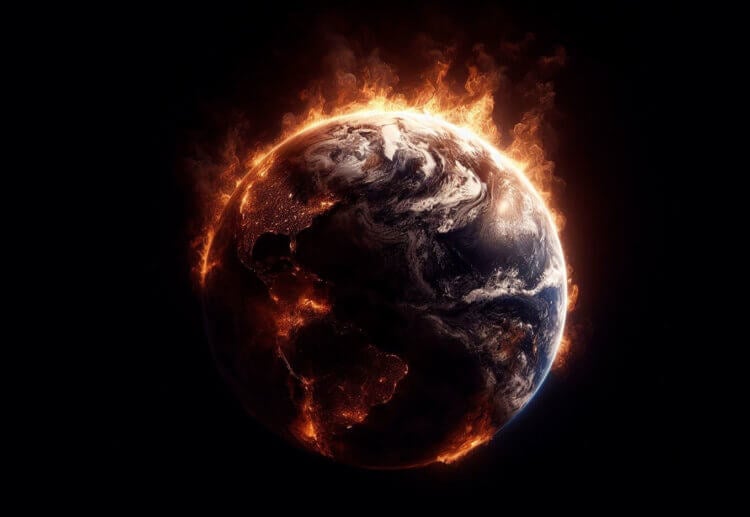 Почему миллиарды лет назад на Земле не существовало огня. Земля является единственной планетой, на которой существует огонь. Фото.