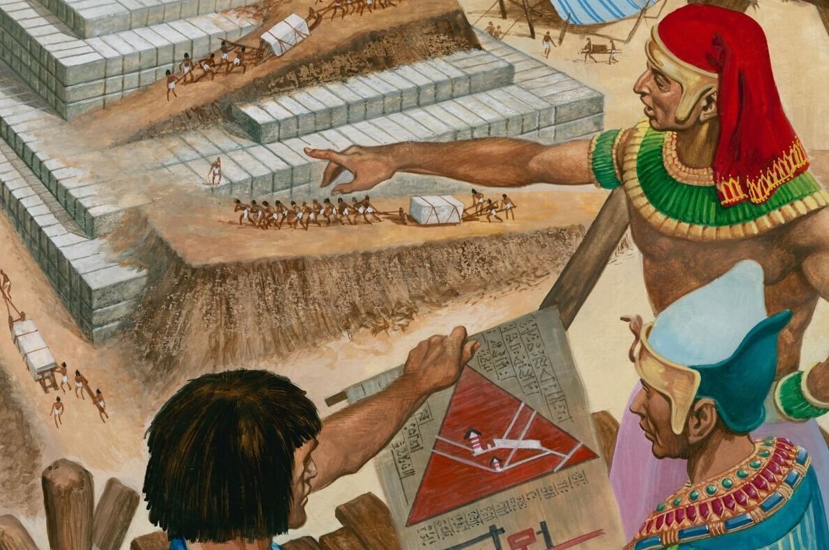 Кто построил египетские пирамиды. Строительством пирамид занимались не рабы, а обычные египтяне. Фото.