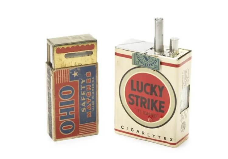 Шпионская камера Lucky Strike. Замаскированная под пачку сигарет Lucky Strike скрытая камера. Фото.