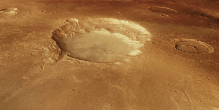 Как возникли марсианские метеориты. Метеориты были выброшены в космос из марсианского кратера. Фото.