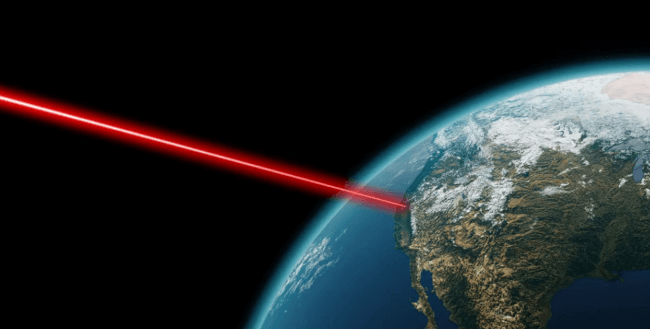 Земля впервые получила лазерный сигнал с расстояния 16 миллионов километров. Фото.