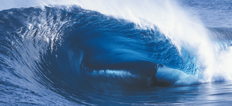 Как глобальное потепление климата вызывает сейсмические волны. Сейсмические волны возникают из-за мощных океанских волн. Фото.