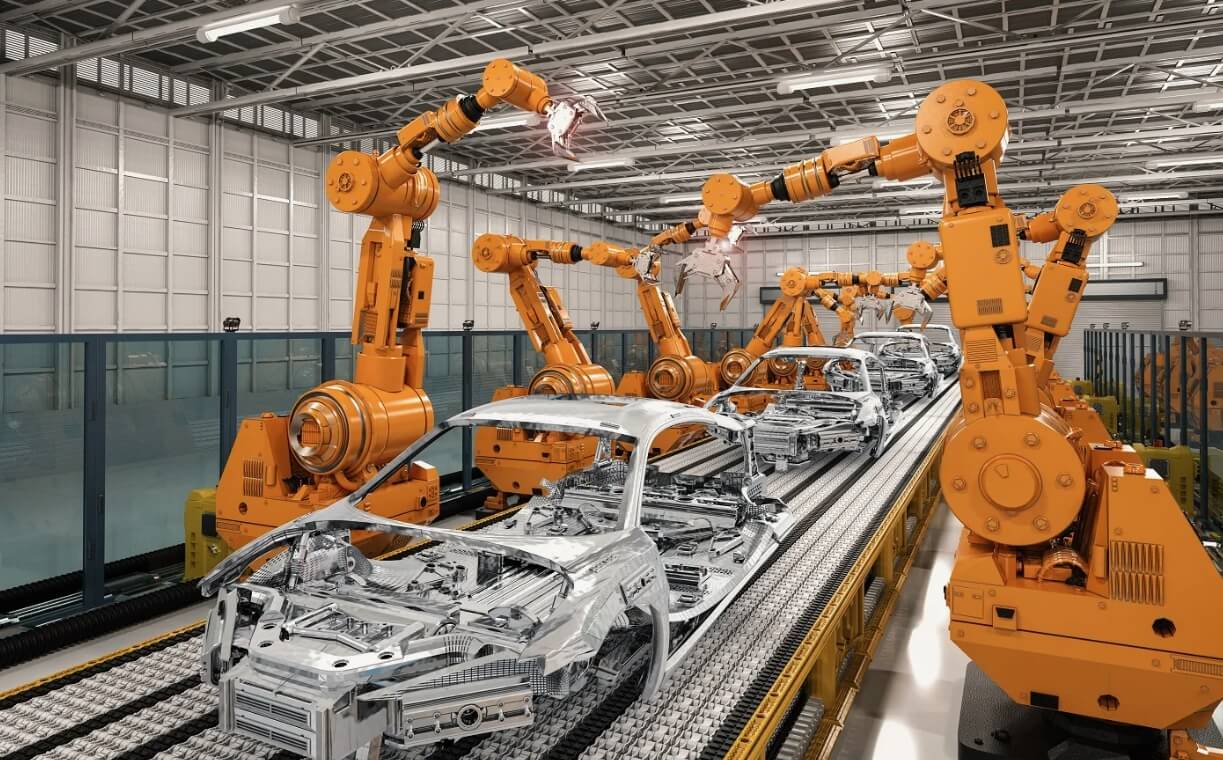 Робот убил человека в Южной Корее. Производственные роботы используются на многих заводах, особенно в тех, где производятся автомобили. Фото.