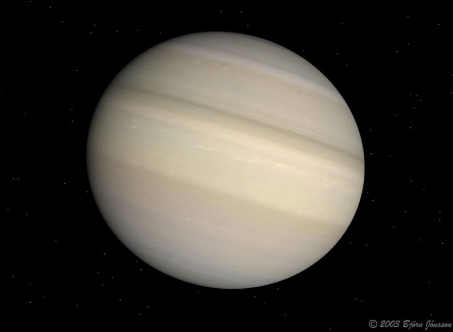 Кольца Сатурна исчезнут в 2025 году. Сатурн без колец выглядел бы примерно так. Фото.