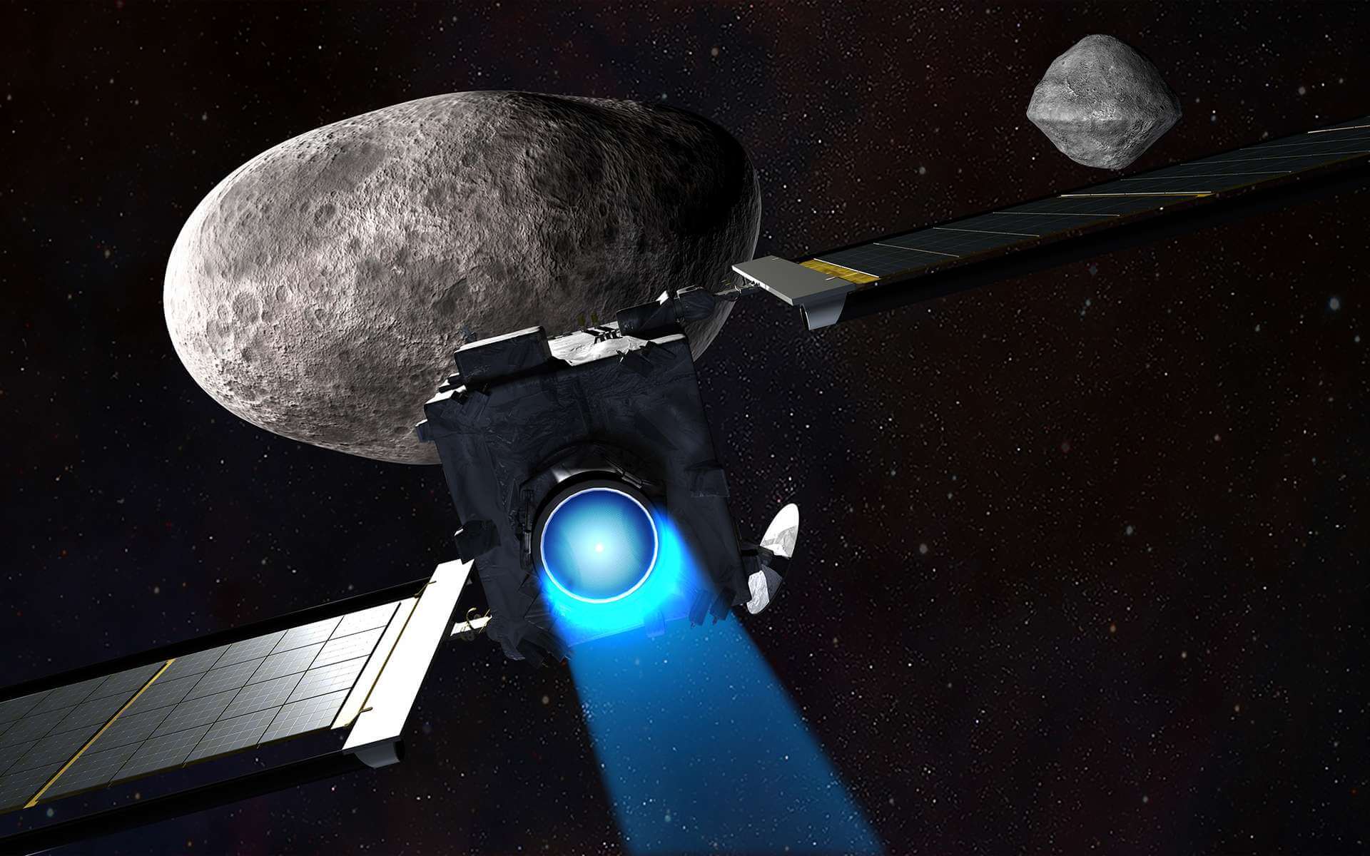 Как ядерный взрыв защитит Землю от астероидов. Миссия DART позволила ученым получить точные данные о возможном изменении траектории астероидов. Фото.