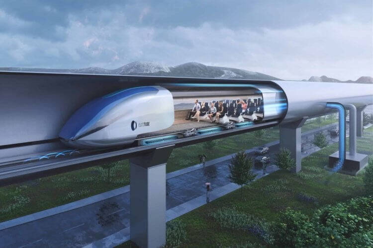 Hyperloop One — громкий, но неудачный проект. Идея безвакуумного поезда появилась более чем за 100 лет до Hyperloop. Фото.