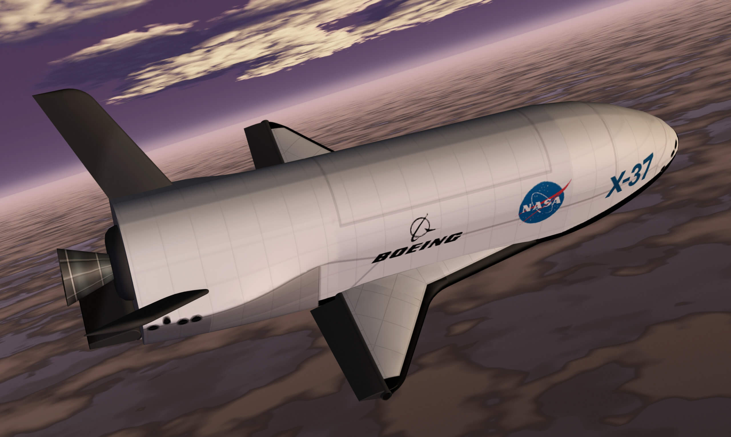 Какую функцию задачу будет выполнять космический самолет X-37B. Космический аппарат Boeing X-37, возможно, выполняет разведывательные задачи. Фото.