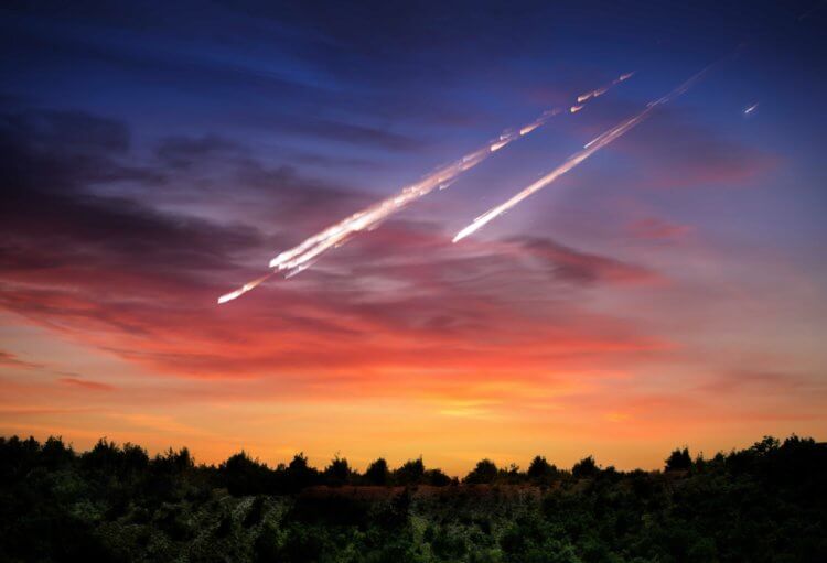 Почему происходят звездопады. Объекты в атмосфере Земли горят из-за нагревания. Фото.