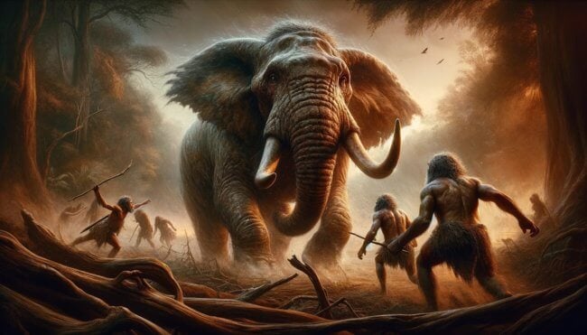 Неандертальцы охотились на слонов, которые были в два раза больше мамонтов. Фото.