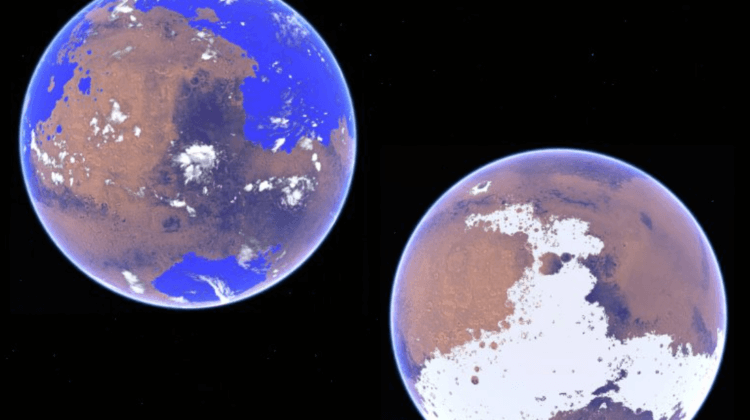 Каким был климат на Марсе. Ученые создали две климатические модели Марса — теплую и холодную. Фото.