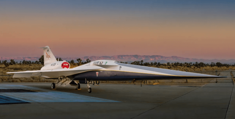 Тихий сверхзвуковой самолет НАСА X-59. Секрет самолета X-59 в его форме. Фото.