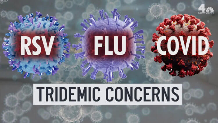 Новая эпидемия. По словам вирусолога, в России, говоря о тридемии, обычно имеют в виду коронавирус, вирус гриппа и другие ОРВИ. Фото.