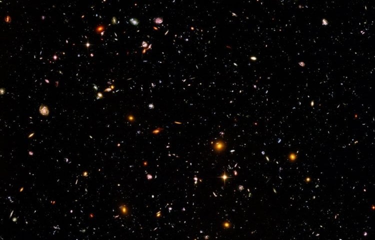 Фотографии галактик в космосе. Фотография Hubble Ultra Deep Field (HUDF). Фото.