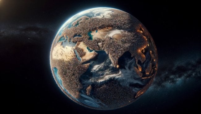 Сколько людей способна выдержать планета Земля? Фото.