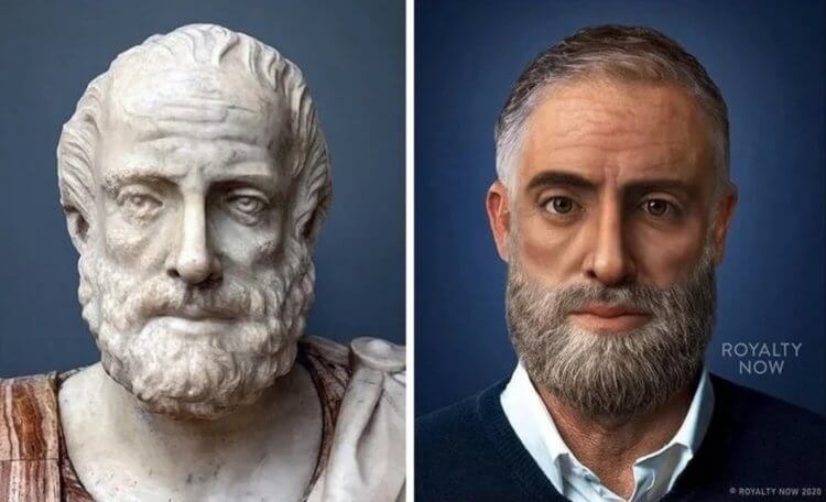 Аристотель — древнегреческий философ. Внешность Аристотеля в современном мире. Фото.
