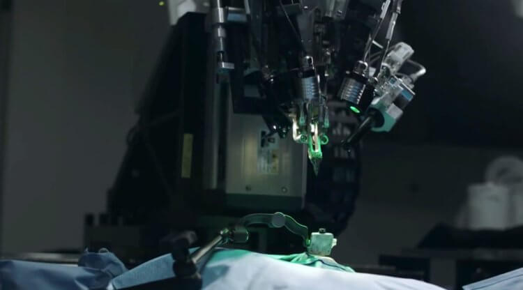 Как Neuralink вживляет чип в мозг. Робот-хирург Neuralink для внедрения чипа в мозг человека. Фото.